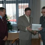 Minister Giedrojc i Okregowego Inspektor Pracy Marek Węgrzyn - Zakończenie Roku Szkoleniowego 14 grudnia 2006