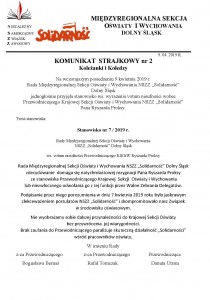 KOMUNIKAT STRAJKOWY NR 2 z 9 04 2019 r_Strona_1